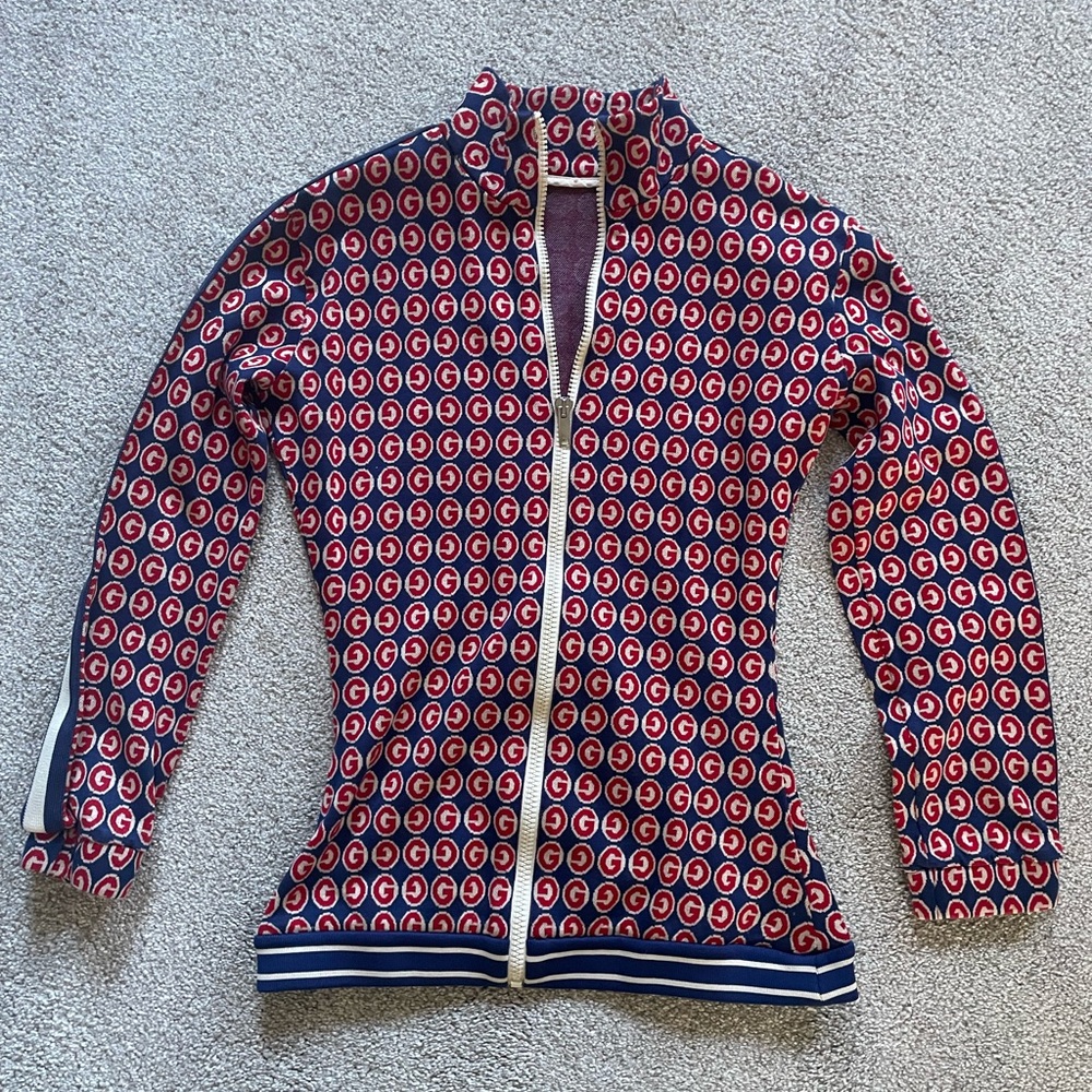 Gucci Jacket- blue/red, cotton, women’s XS
